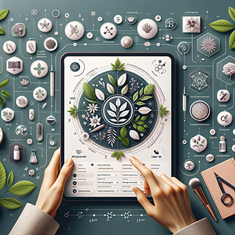 Herbal remedy visual concept